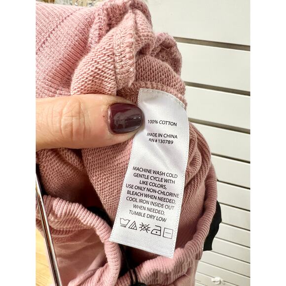 NWT Marchesa Active Remy Pull On Drawstring Soft Sweatpants Blush Women's Size M - Picture 8 of 8